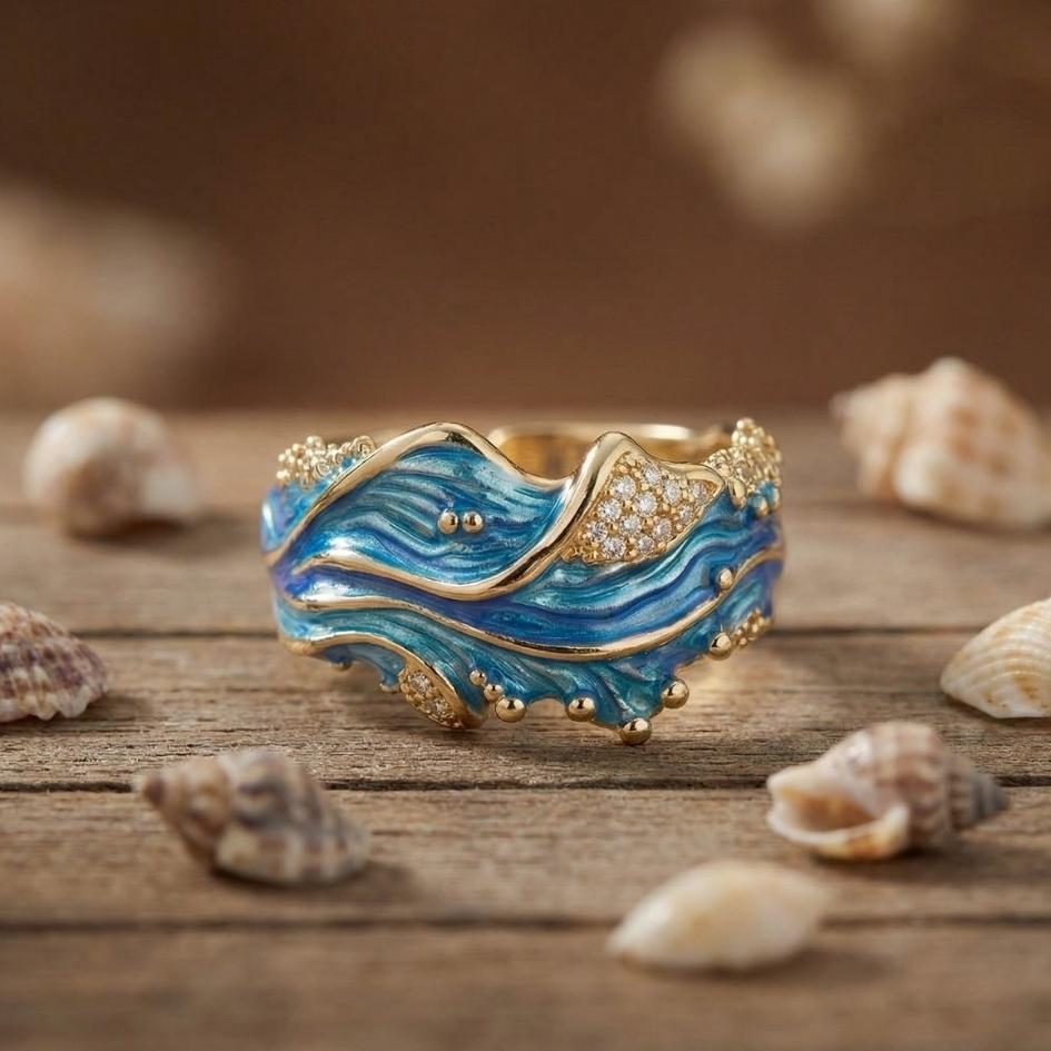 Miralys | Anello ondulato antico