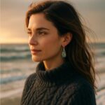 Orelia – Orecchini Azzurro Oceano - immagine 2